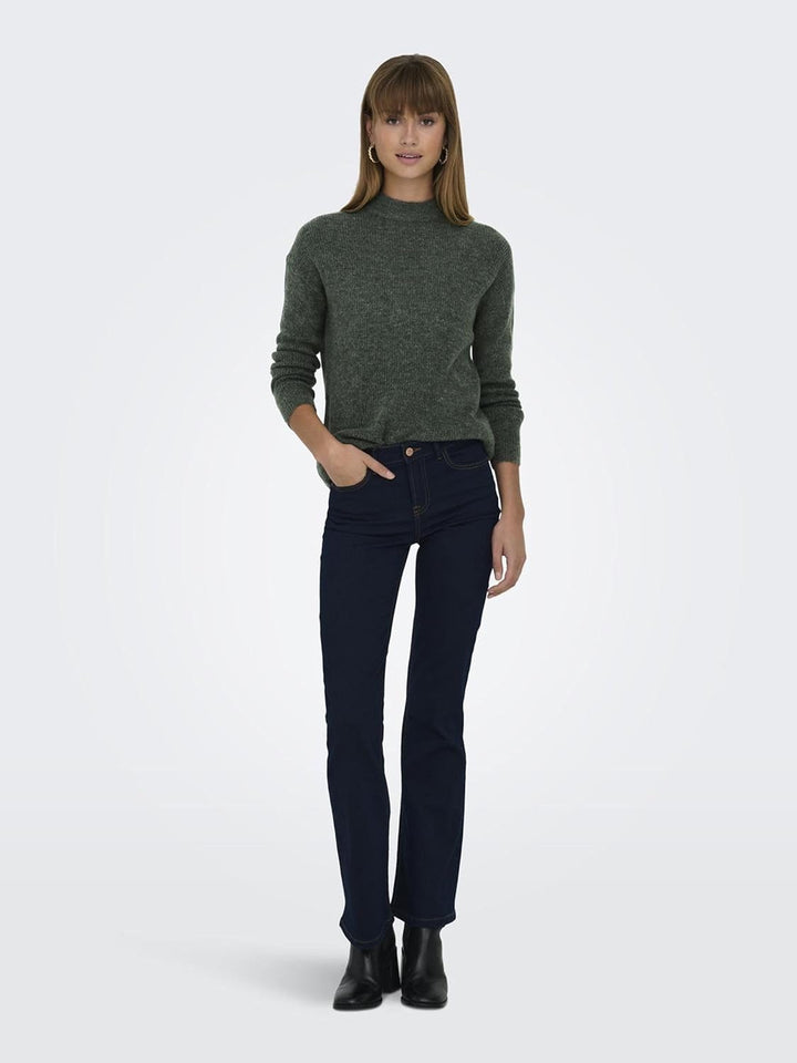 ONLY Female Strickpullover ONLCAMILLA Strickpullover XS Pine Grove/Detail:melange, XS Pine Grove/Det