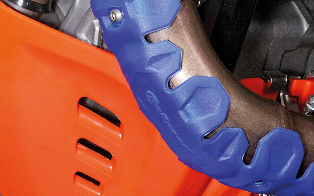 POLISPORT 8483700002 - ARMADILLO HEAD 22 cm universeller Auspuffschutz für 4-Takt-Motorräder kombini