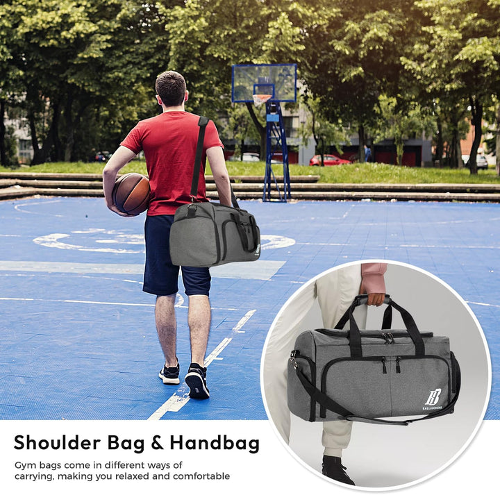 Sporttasche Reisetasche für Damen und Herren Trainingstasche Gym Bag mit Schuhfach und Nassfach Duff
