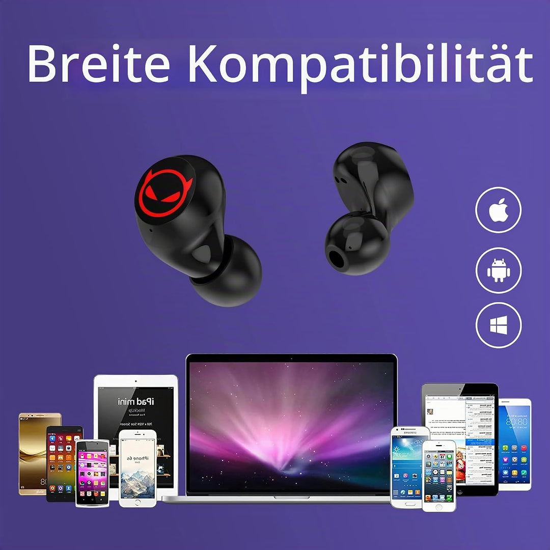 AMAFACE Bluetooth Kopfhörer,Kabellose In Ear Kopfhörer mit Dual Mikrofon,Leichtgewicht Wireless Earb