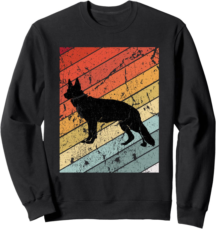 Retro Deutscher Schäferhund Geschenk Vintage Schäferhund Sweatshirt