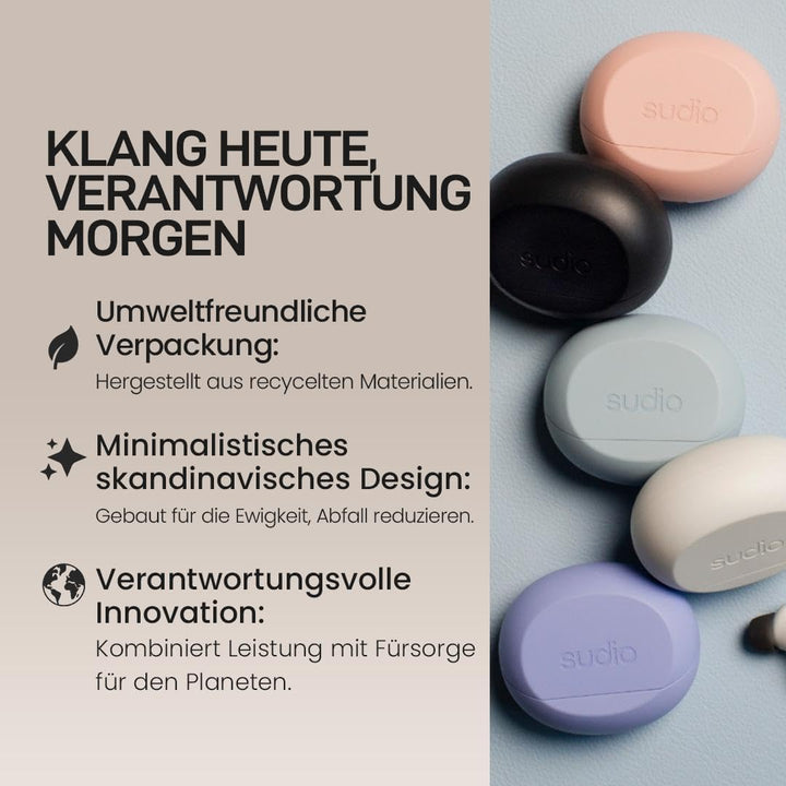 sudio A3 Pro True Wireless Kopfhörer Kabellos Bluetooth | Noise Cancelling In Ear Kopfhörer Bluetoot