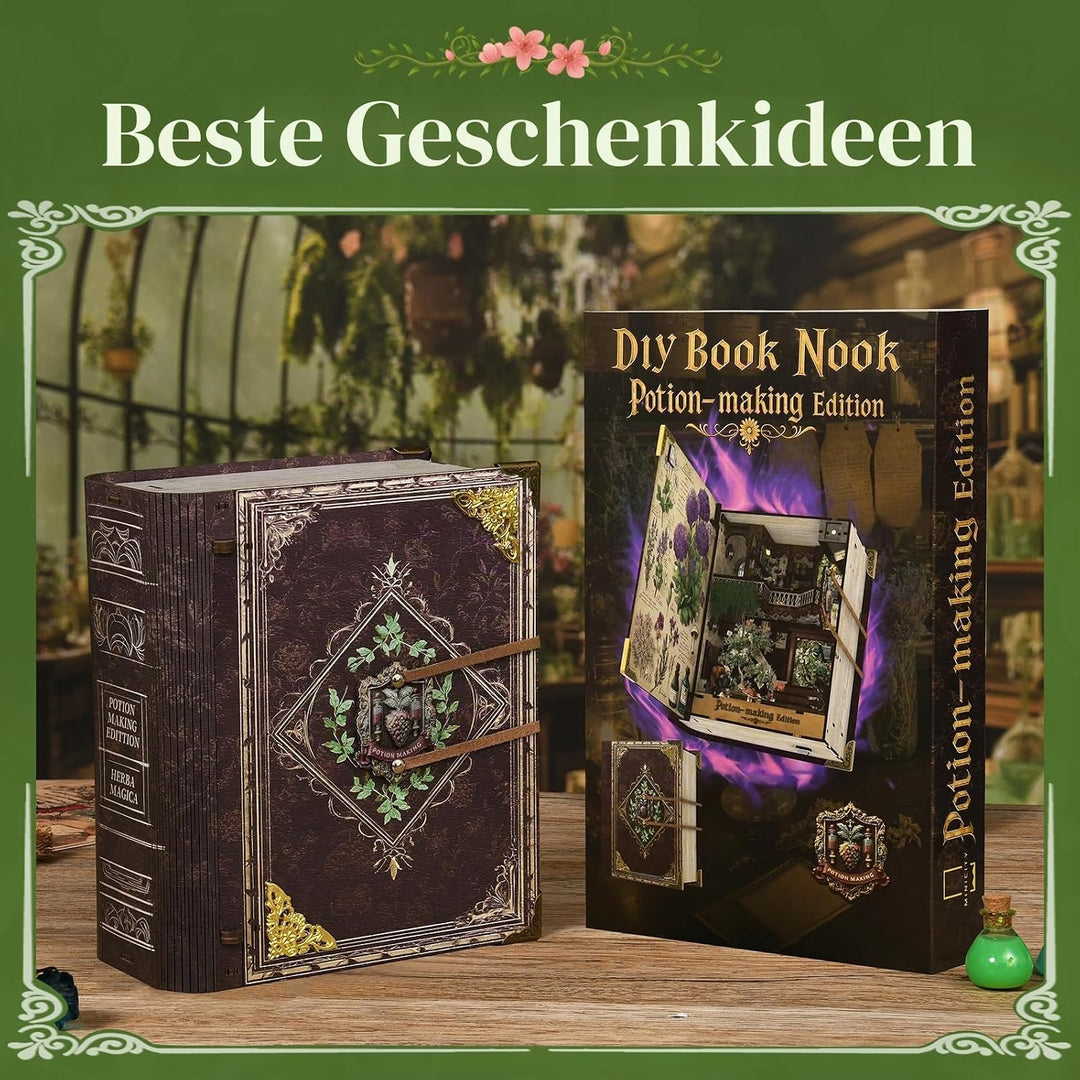 MiniCity DIY Book Nook Kit, Miniatur Puppenhäuser Haus Kit, Bookshelf Decor, Bücherecke, Booknook Hä