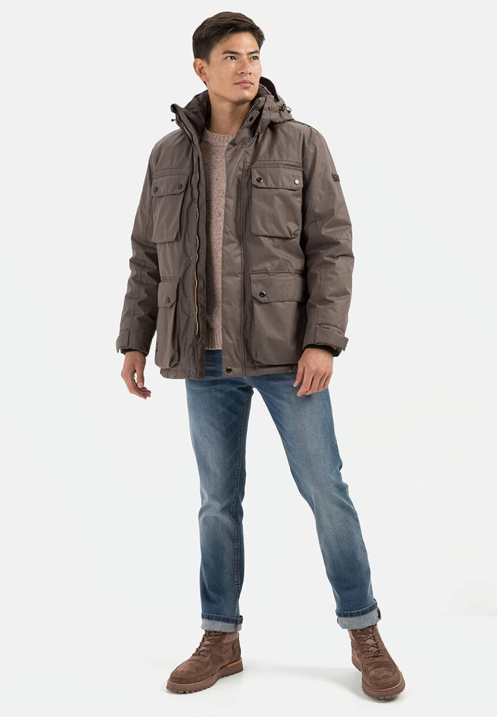 camel active Herren Jacket 28 Dark Brown, 28 Dark Brown