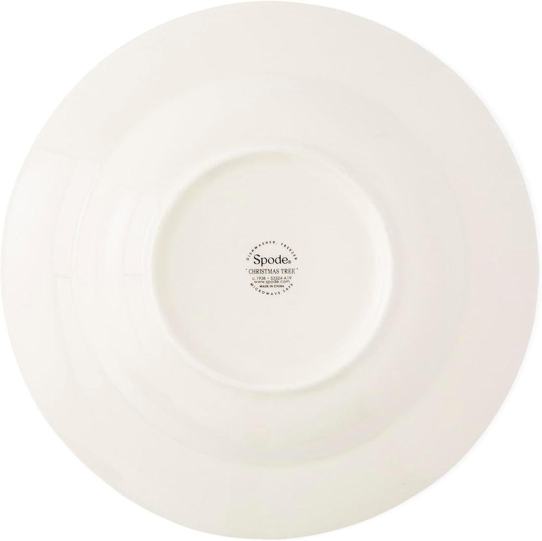 Portmeirion Home & Gifts Spode Suppenteller, Keramik, mehrfarbig, 4 Stück, 23 x 23 x 4 cm Weihnachts