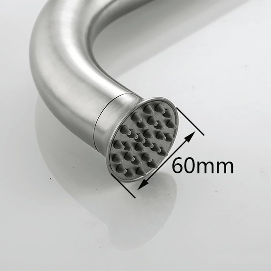 XJTNLB Gartendusche Edelstahl Freistehend Pool Dusche Edelstahl Gebürstet Aussendusche Kalt Warm Poo