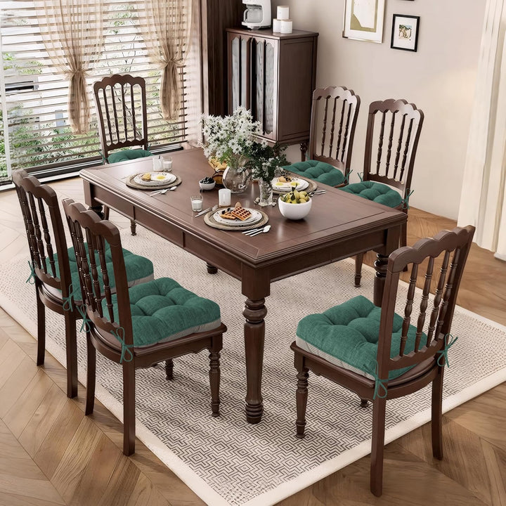 AddGrace 6er Set Sitzkissen 40 x 40 x 10cm Weiche Stuhlkissen mit Hochwertiger Polsterung für Innenb