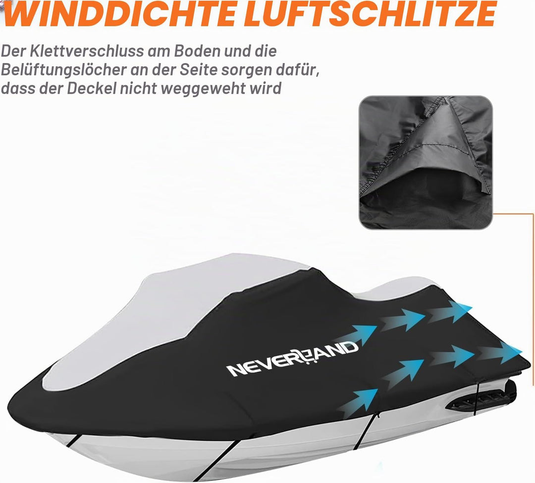 Jet Ski Bootsabdeckung Neverland 210D Bootspersenning Jet Ski Cover wasserdichte Motorbootabdeckung
