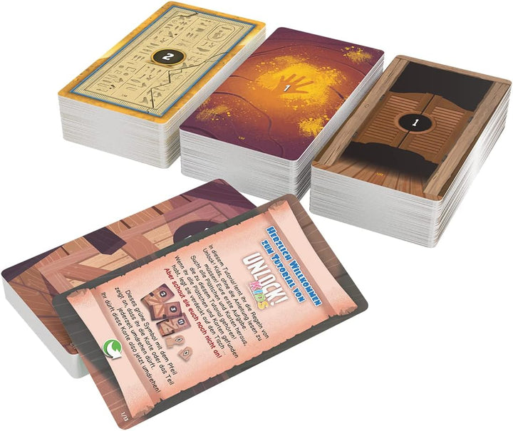 Asmodee, Unlock! Kids: Geschichten aus der Vergangenheit, Kinderspiel, Rätselspiel, 1-4 Spieler, Ab