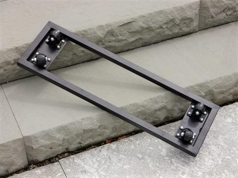 Casaflora ultrastarke Pflanzenroller für Pflanztröge, schwarz 92x32x7 cm -passend für Kübel von east