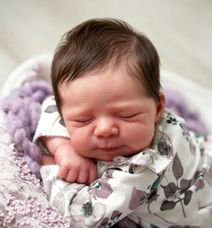 Zero pam Reborn Baby Vollsilikon Lebensecht, Silikon Baby Mädchen-48CM Babypuppen Wie Echte, Reborn