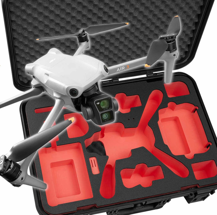 TomCase Drohnenkoffer „Ready to Fly” für DJI Air 3S Fly More Combo, Standard oder DJI RC 2 Controlle