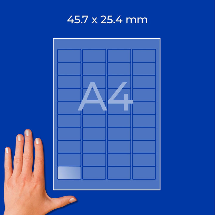 AVERY Zweckform L4770-25 Adressetiketten/Adressaufkleber (1.000 Etiketten, 45,7x25,4mm auf A4, bedru