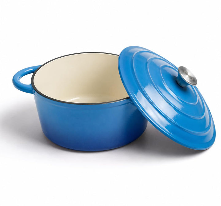 Ottia Gusseisen Topf brot backen - Emaille Topf 26cm - Dutch Oven, Brotbackform, Brotbacktopf, Schmo