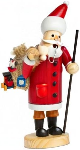 Sikora RM-A Räuchermännchen aus Holz 3 Grössen Verschiedene Motive, Farbe/Modell:A01 rot - Weihnacht