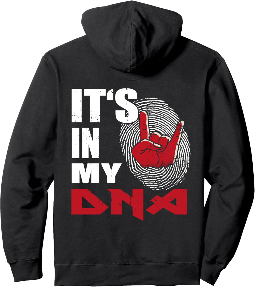 It's In My DNA Rock Hand Concert Festival Heavy Metal Pullover Hoodie