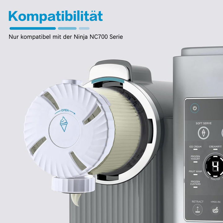 2 Stück Eisbehälter für Speiseeis,Creami Deluxe Behälter für Ninja Creami Eismaschine NC700 und NC70