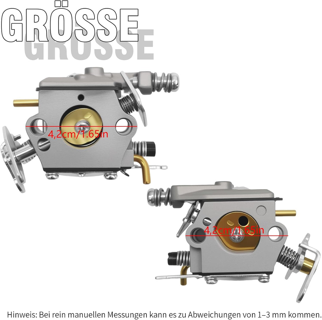 WT-625 Vergaser mit Luftfilter Benzinfilter, Ersatz für Partner 351 352 370 371 390 Ersatz für McCul