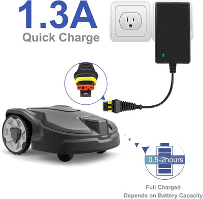 Exmate 28 V 1,3A Adapter Ladegerät Netzteil kompatibel mit Husqvarna Automower 105 305 310 315X 405X