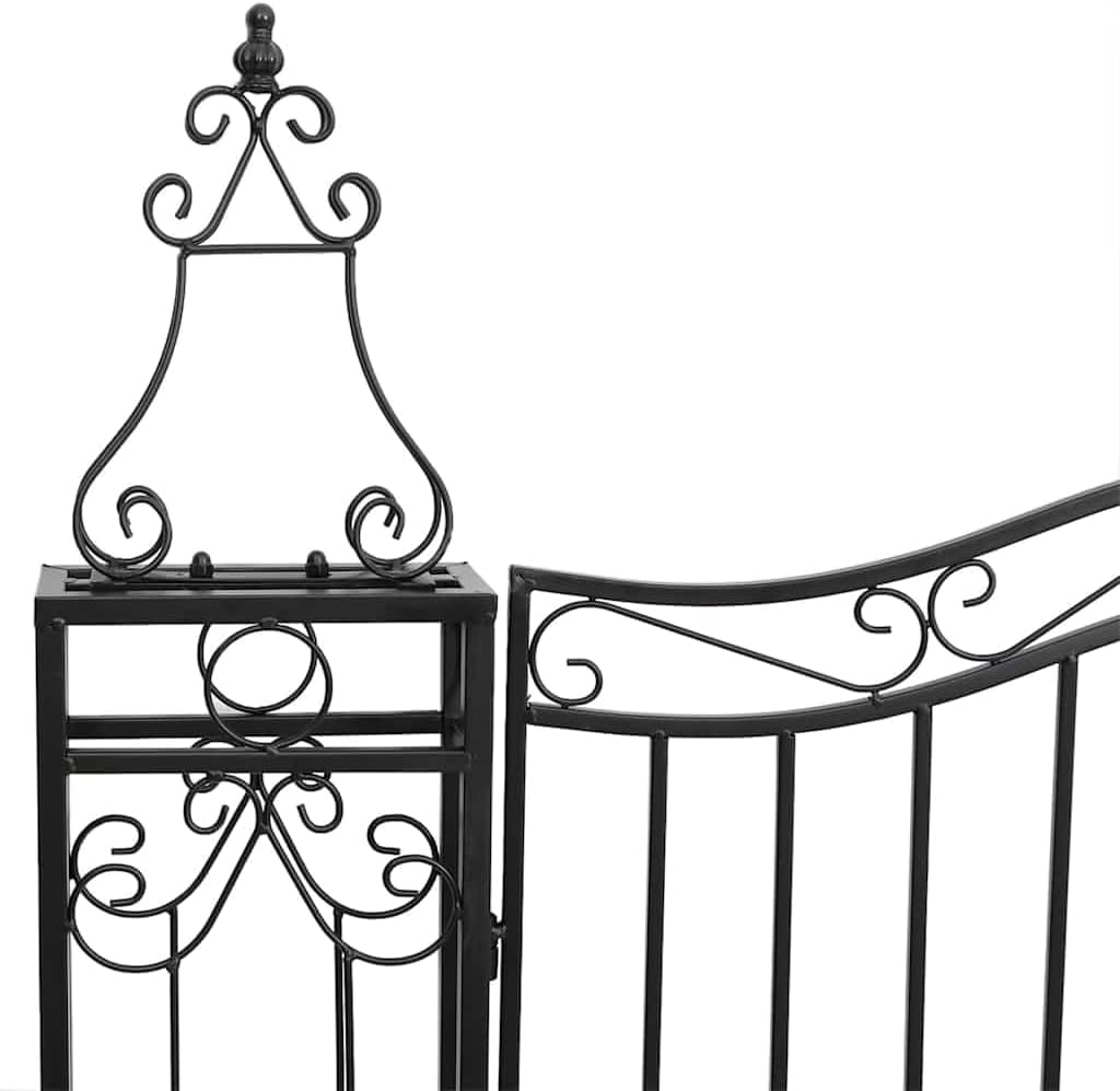 vidaXL Gartentor, Tor für Garten Terrasse, Zauntor mit Bolzenverriegelung, Eisentor Metalltor Aussen