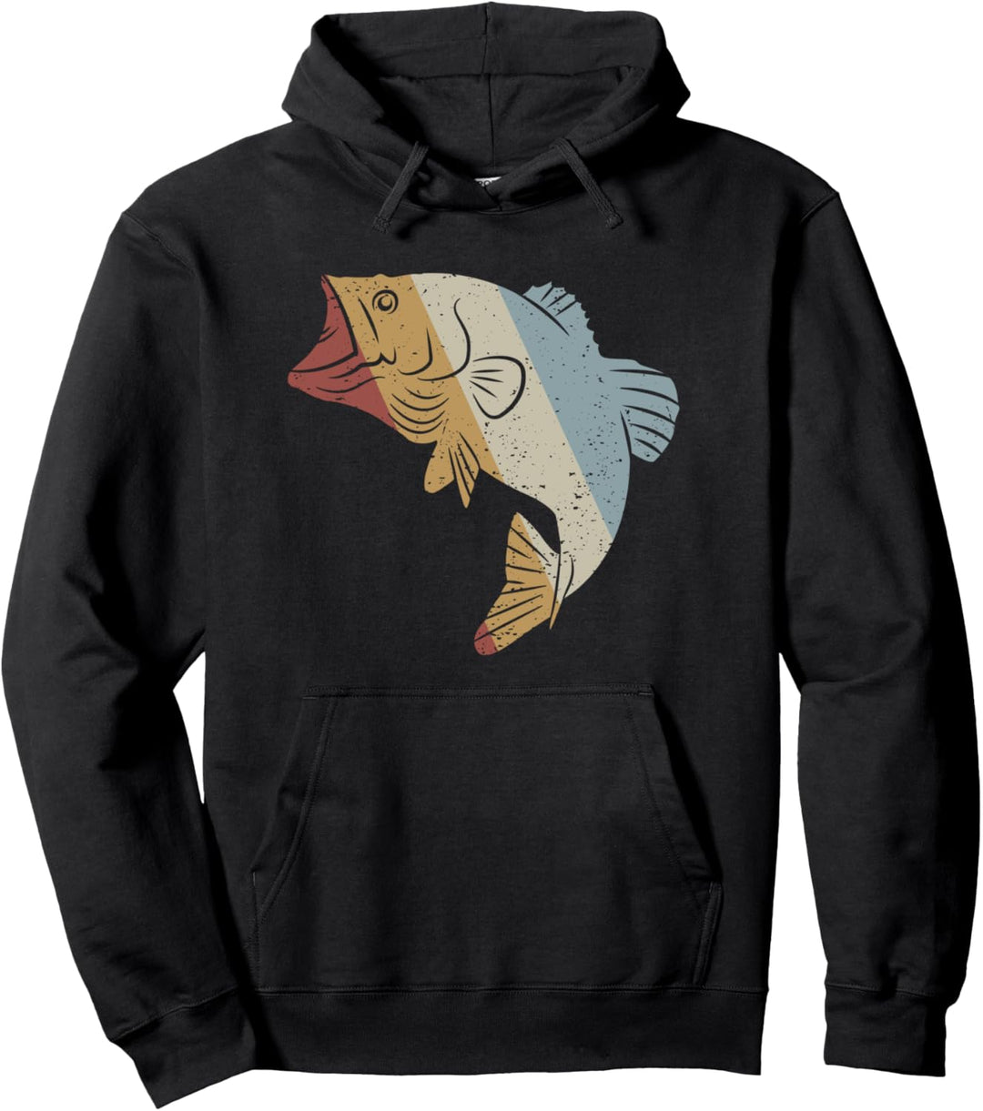 Fisch Retro Style Vintage Pullover Hoodie