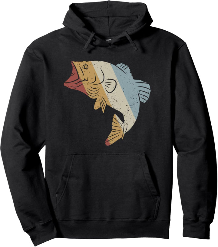 Fisch Retro Style Vintage Pullover Hoodie