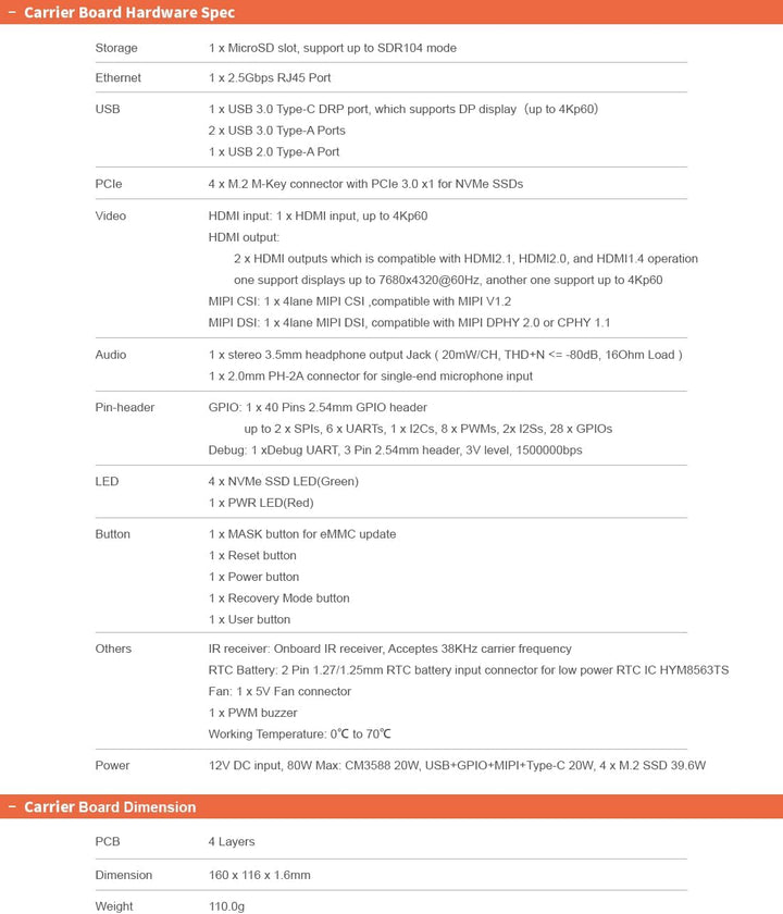 youyeetoo CM3588 Mini NAS Platform, up to 8K Video, RK3588,OpenMediaVault fit,16GB/8GB LPDDR4X, 4 x