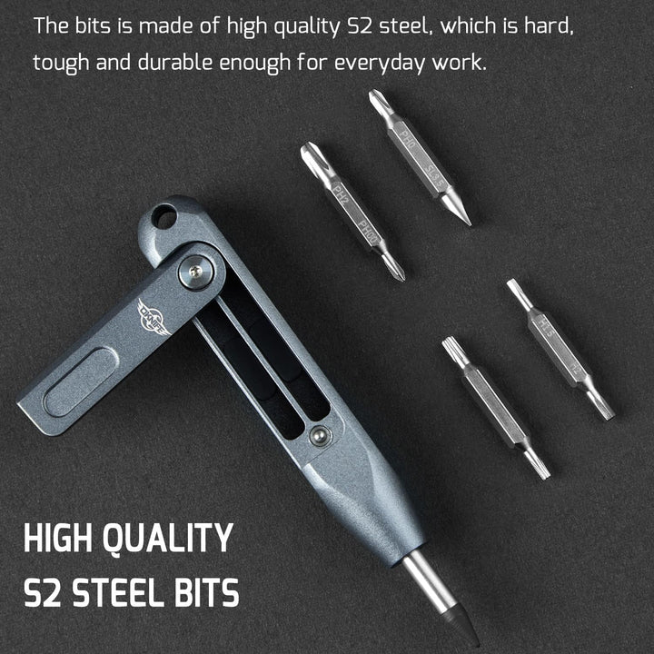 OKNIFE Otacle D1 Mini Präzisions-Schraubendreher-Set, 9 in 1 EDC Multi Bit Taschen-Schraubendreher,
