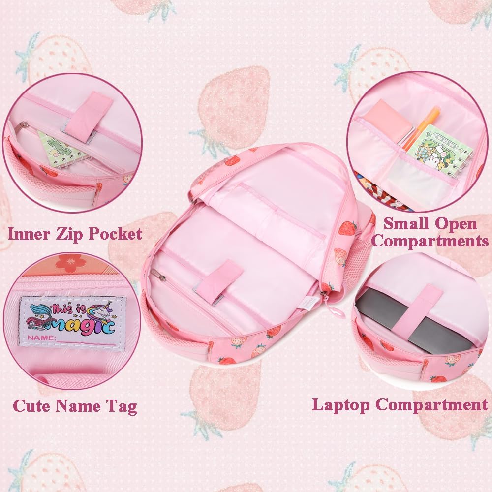 Schulrucksack Kinder Mädchen Grundschule Schultaschen Sets für Mädchen Kinderrucksack Daypack Gross