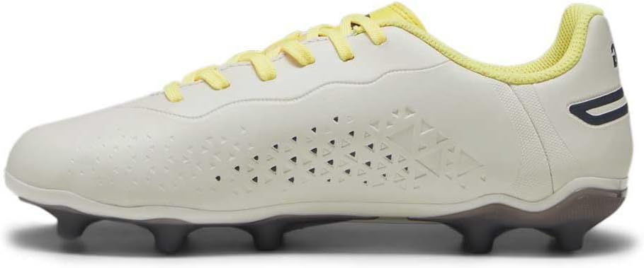 Puma Unisex Kinder King Match Fg/Ag Jr Fitnessschuhe 38.5 EU Alpine Snow Asphalt Yellow Blaze, 38.5