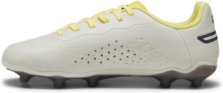 Puma Unisex Kinder King Match Fg/Ag Jr Fitnessschuhe 38.5 EU Alpine Snow Asphalt Yellow Blaze, 38.5