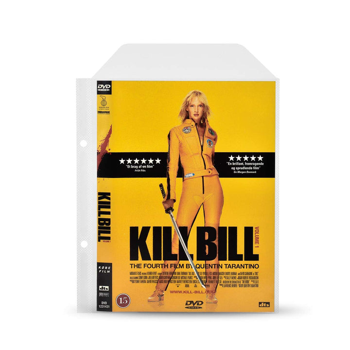 3L DVD Hüllen mit Ringbuch Löcher zur DVD-Filme Aufbewahrung – 100 Stück - Praktisch für DVD Ordner