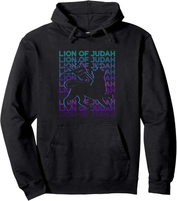Lion Of Judah Jüdischer Juden Hebräisch Israel Retro Pullover Hoodie