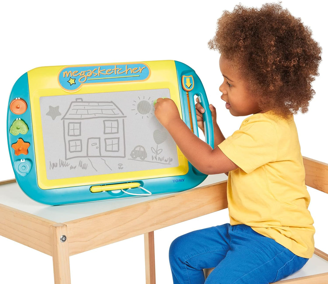 Megasketcher Tomy Motorisierte Magnettafel Für Kinder, Mehrfarbig - Hochwertiges Kinderspielzeug - Z