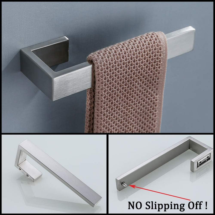 Q8-P4BR Badezimmer-Hardware-Zubehör-Set, Handtuchhalter, Bademantelhaken, Toilettenpapierhalter, Ede