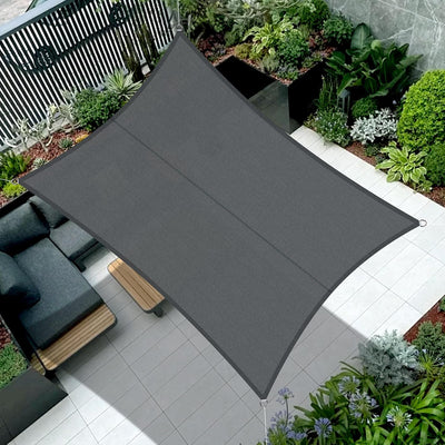 COOL AREA Sonnensegel Wasserdicht Rechteckig 3x4m Sonnenschutz UV Schutz Windschutz,Geeignet für Aus
