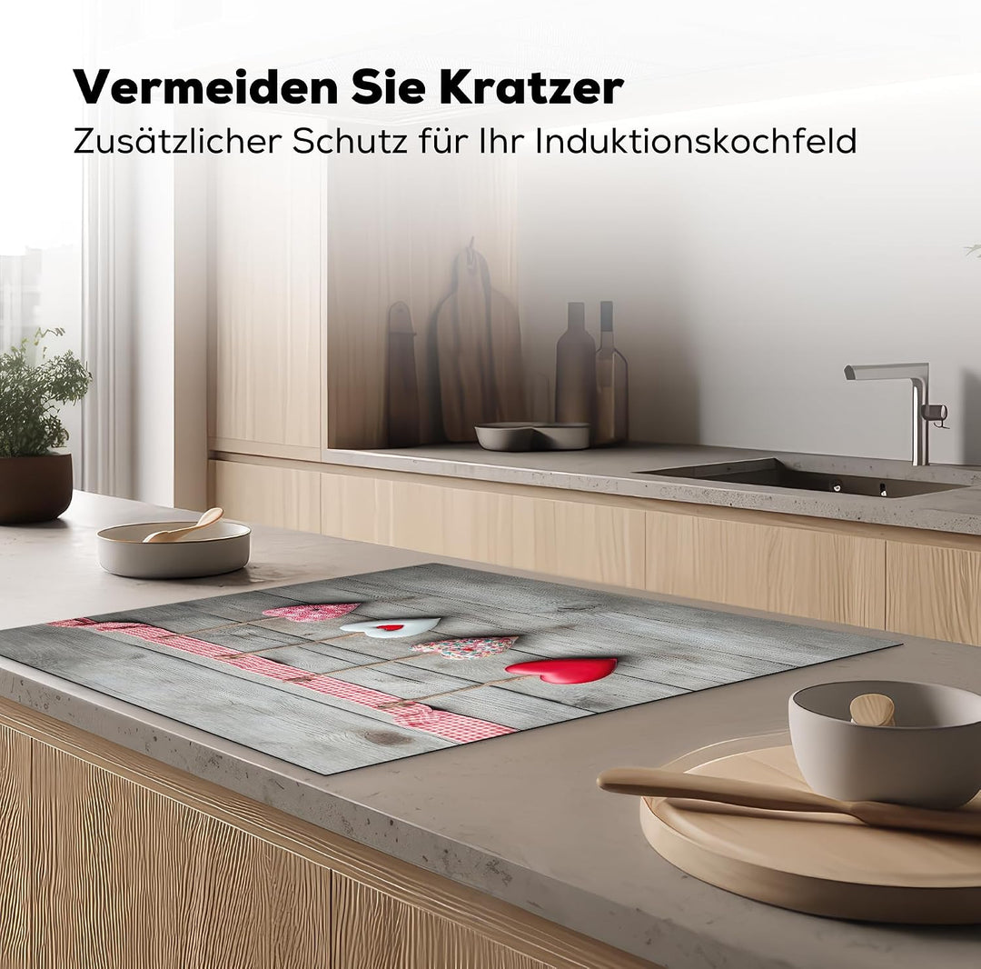 KitchenYeah© Herdabdeckplatte Einteilig Ceranfeld Abdeckplatte für Induktionsschutz Ceranfeldabdecku