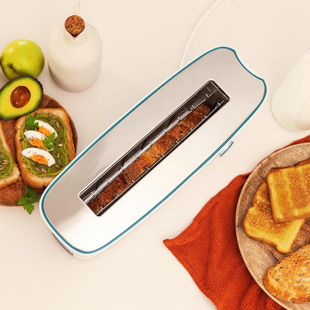 Cecotec Toaster Toast&Taste Extra W, 1000W, Doppelter XL-Schlitz für dicke Brotscheiben, Selbstzentr