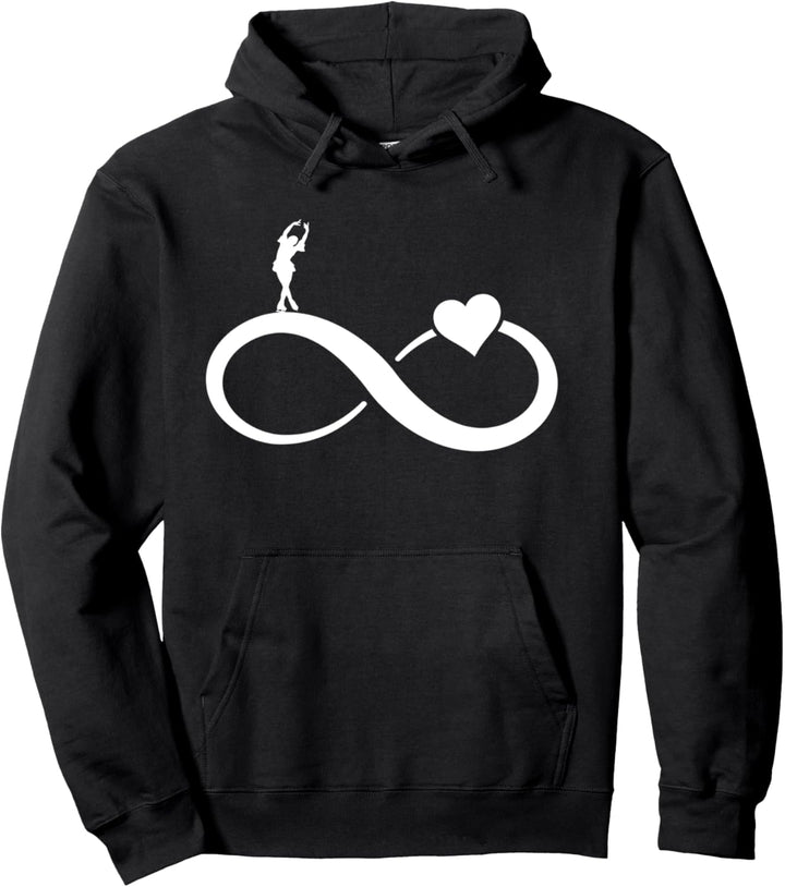Eiskunstlauf Eislaufen Infinity Heart Eiskunstläufer Pullover Hoodie