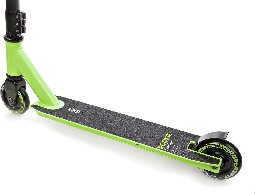 Stunt/Freestyle Scooter, Roller, Tretroller, Cityroller Raven Evolution Rookie Series 100mm Lime, Li