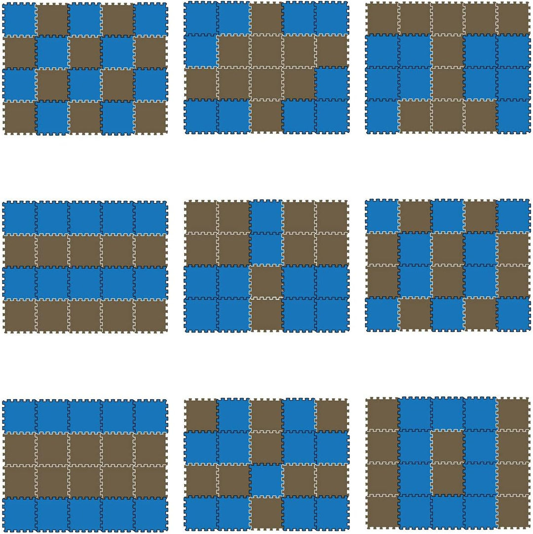 LittleTom 18 Teile Spielmatte Baby ab Null - 30x30 Schaumstoff Puzzlematte Kinder Isomatte Baby Spie
