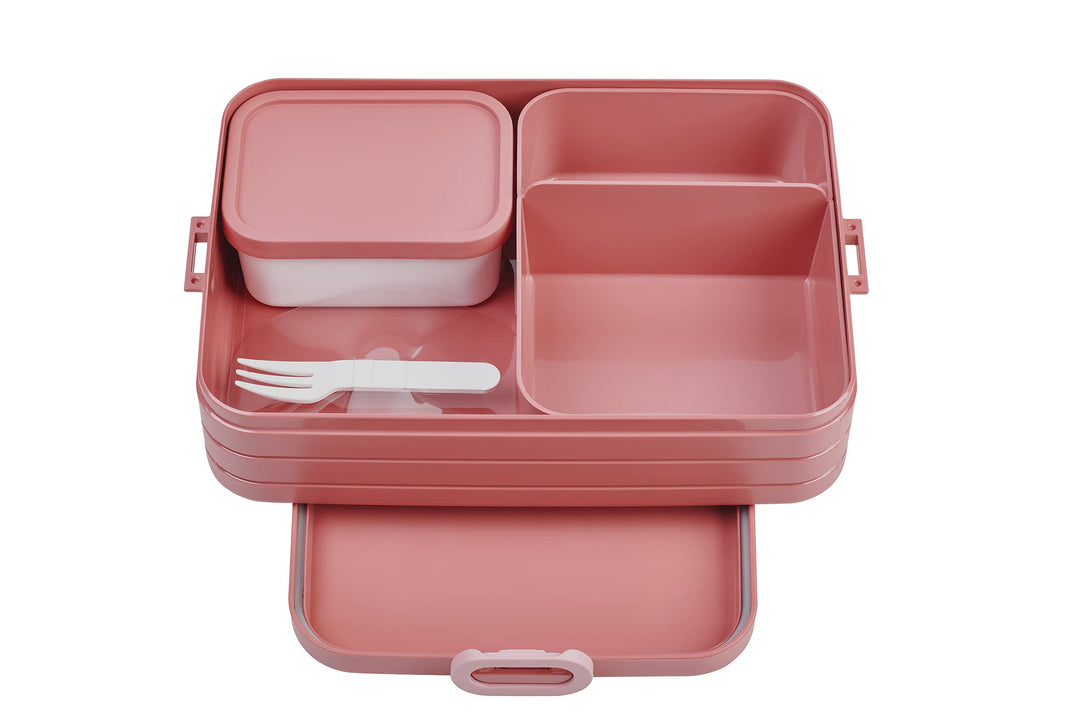 Mepal Brotdose Large - Brotdose mit Bento Box - Für 4 Sandwiches oder 8 Brotscheiben - Lunchbox für