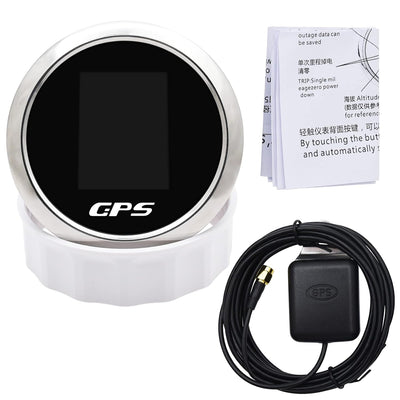 Geloo 85mm TFT Bildschirm Digital GPS Geschwindigkeitsmesser Wasserdicht Einstellbar MPH Knoten Km/h