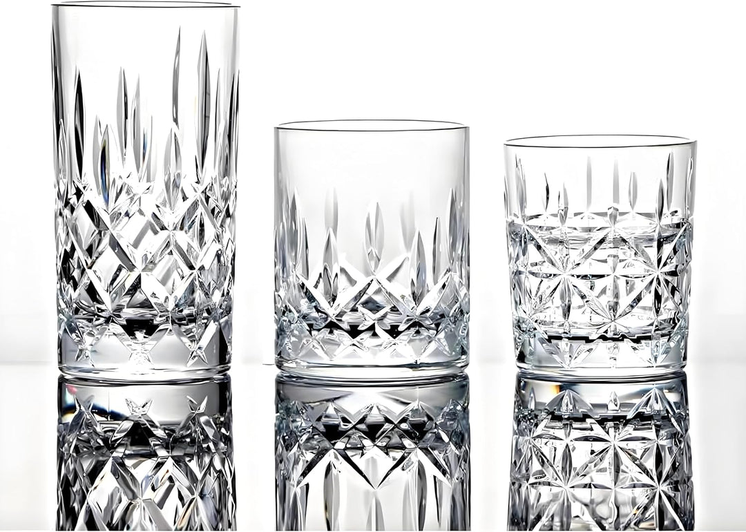 VEILEDGEM [Look like Glass 266 ml Set of 6 Tritan Plastic Drinking Glasses Dishwasher Safe BPA Free