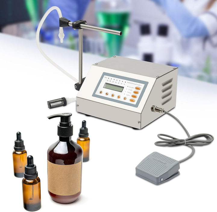 Flüssigkeitsfüllmaschine mit Fusspedal, Abfüllmaschine für flüssigen Saft, CNC, 30 W, geeignet für d