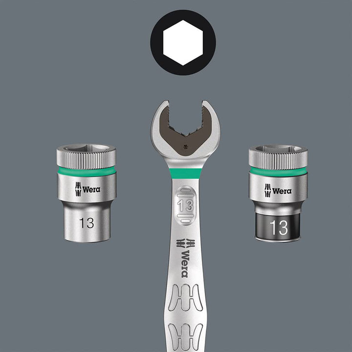 Wera 05003883001 Belt 4 Zyklop Steckschlüsseleinsatz-Satz, 1/4"-Antrieb, 9-teilig