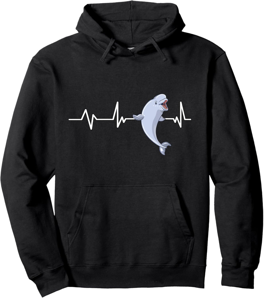 Beluga Wal Herzschlag Beluga Wal Geschenk Beluga Wal Pullover Hoodie