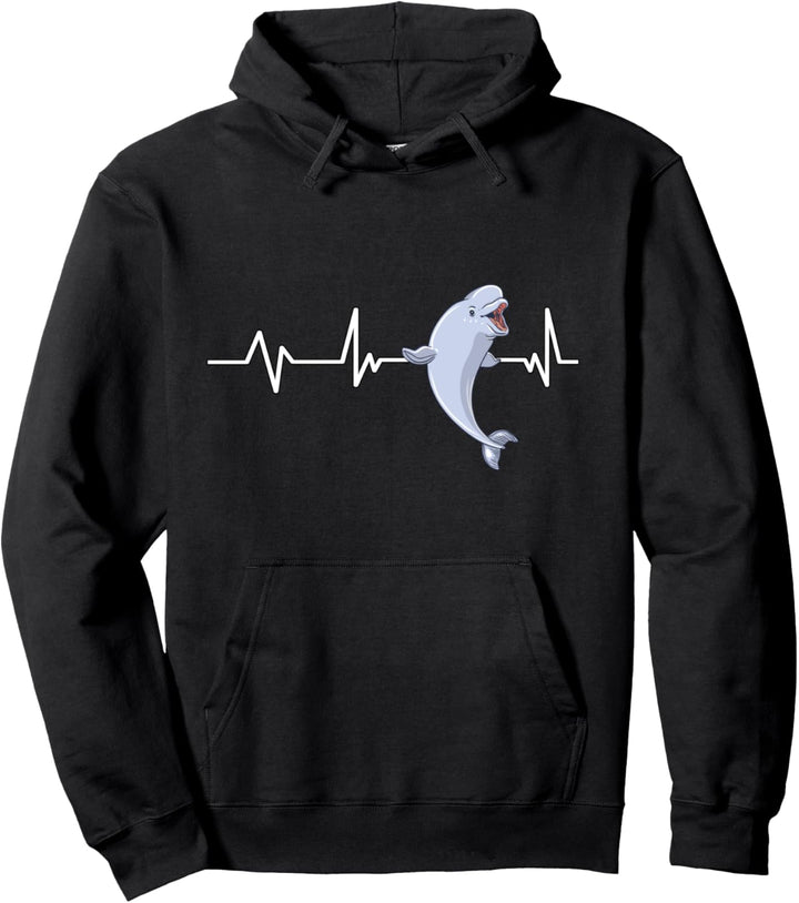 Beluga Wal Herzschlag Beluga Wal Geschenk Beluga Wal Pullover Hoodie