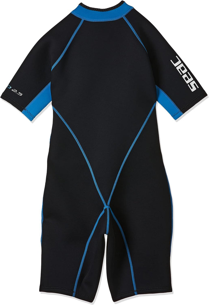Seac Damen Sealight Shorty Neoprenanzug, Mehrfarbig (Schwarz/Blau), XS