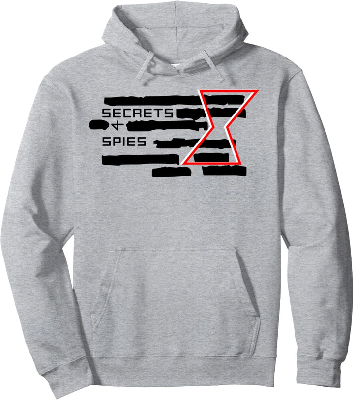 Marvel Black Widow Secrets And Spies Logo Pullover Hoodie